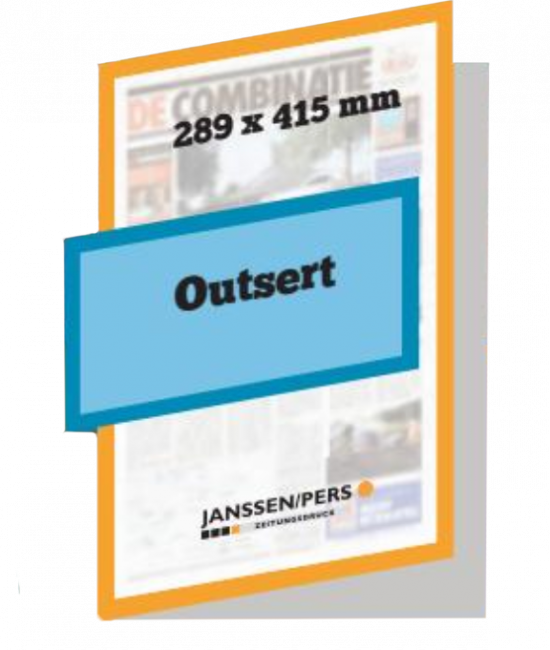 Format Outsert 289 x 415 mm